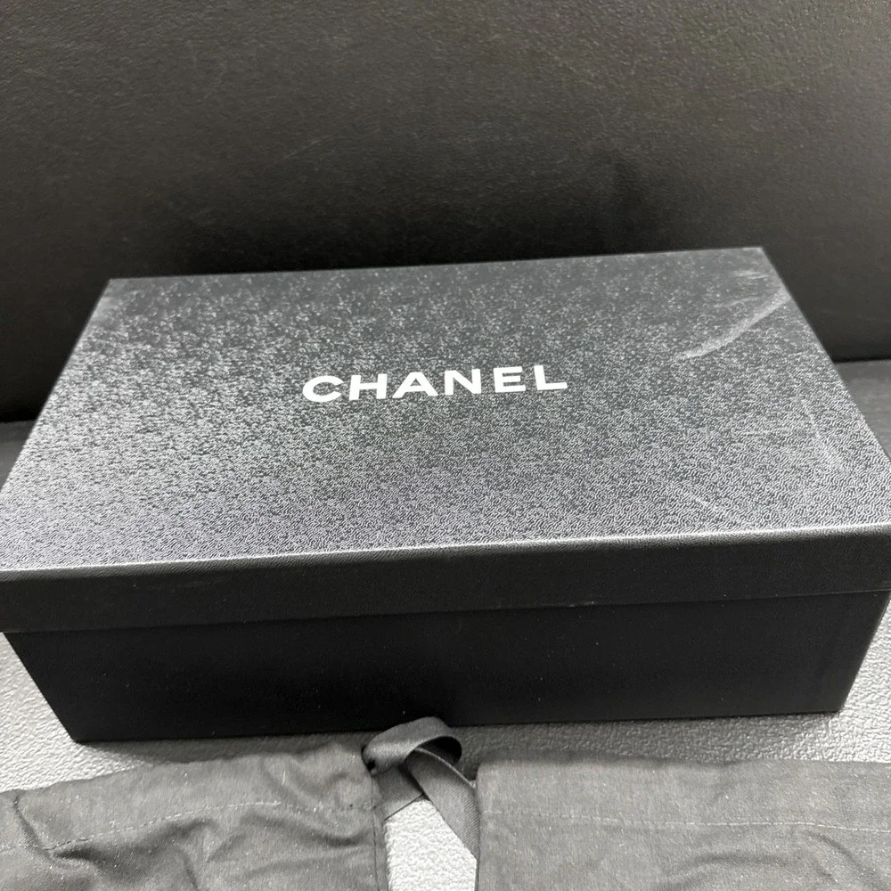 Chanel Authentic Empty Black Shoes Box  And 2 Bag Gift Box 12